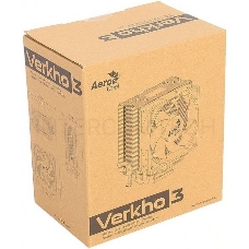 Кулер Aerocool Verkho 3 , до 120W, 3х теплотрубки, PWM, 1200-2800 RPM, LGA 1156/1155/1151/1150/775 , FM2/FM1/AM3+/AM3/AM2+/AM2/940/939/754, 3 тепловые