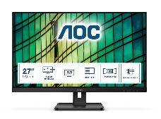 Монитор 27 AOC 27E2QAE Black (IPS, 1920x1080, 75Hz, 4 ms, 178°/178°, 250 cd/m, 20M:1, +HDMI, +DisplayPort 1.2, +MM)
