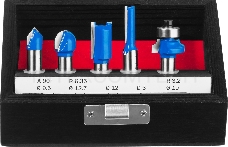 Набор фрез по дереву Зубр 28795-H5 (5 шт; хвостовик 8 мм)