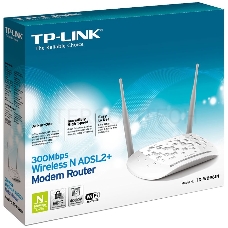 Сетевое оборудование TP-Link SOHO TD-W8961N(RU) 300 Мбит/с, 2T2R, ADSL2/ADSL+, Annex A, 4 порта 100 Мбит/с