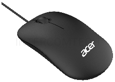 Мышь Acer OMW122 черный оптическая (1200dpi) USB (3but)