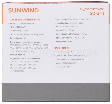 Видеорегистратор SunWind SD-311 черный 1.3Mpix 1080x1920 1080p 140гр. GP6248