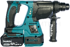 Перфоратор Makita DHR242RFE Перфоратор, ак б\щет,SDS+,{18В,2х3Ач Li-ion,3реж,2.4Дж,0-4700у\м,3.3кг,чем,подсвет,совмест с 4Ач Li-ion}