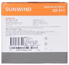 Видеорегистратор SunWind SD-311 черный 1.3Mpix 1080x1920 1080p 140гр. GP6248