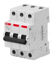 Автоматический выключатель ABB 3P, 20A, C, 4,5кА, BMS413C20