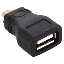 Адаптер переходник mini USB AM / AF USB 2.0 GCR GC-UAF2M5, пакет