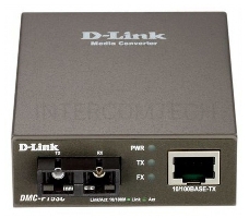 Сетевое оборудование D-Link DMC-F15SC/A1A Медиаконвертер из 100BASE-TX по витой паре в 100BASE-FX по одномодовому волокну (15 км, SC)