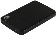 Внешний корпус для HDD/SSD AgeStar 31UB2A12C SATA пластик/алюминий черный 2.5