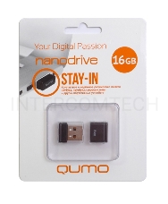 Флэш Диск QUMO 16GB NANO QM16GUD-NANO-B Black