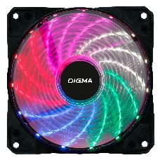 Вентилятор Digma DFAN-FRGB2 120x120x25mm 3-pin 4-pin (Molex)23dB 115gr LED Ret