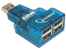 Контроллер GEMBIRD  HUB USB2.0 Mini 4-port UHB-CN224