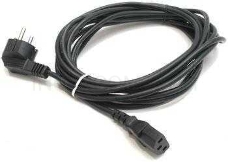 Кабель питания Cord Power Gembird/Cablexpert PC-186 / 1.8м, Schuko- C13, 6А, черный, с зазем.