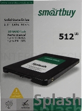 накопитель SSD Smartbuy Splash 512Gb SBSSD-512GT-MX902-25S3 {SATA3.0}