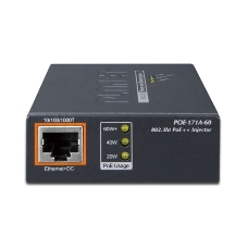 Инжектор Single-Port 10/100/1000Mbps 802.3bt Ultra PoE Injector (60 Watts, Legacy mode support, PoE Usage LED) -w/external power adapter