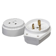 Разъем РШ-ВШ 32А 250В 2Р+РЕ откр. уст. бел. UNIVersal 1235