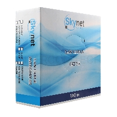 Кабель SkyNet Premium UTP-LSZH 4x2x0,51, низкое дымовыделение, нулевое содержание галогенов, медный, FLUKE TEST, кат.5e, однож., 100 м, box, оранжевый