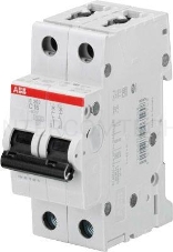 Выключатель автоматический модульный 2п C 6А 6кА S202 ABB 2CDS252001R0064