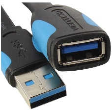 Кабель-удлинитель Vention USB 3.0 AM/AF - 0.5м плоский
