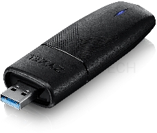 Двухдиапазонный Wi-Fi USB-адаптер Zyxel NWD7605, AX1800, 802.11a/b/g/n/ac/ax (600+1200 Мбит/с), USB3.0