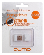 Флэш Диск QUMO 16GB NANO QM16GUD-NANO-W White