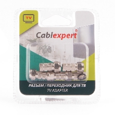 Коннектор Cablexpert F SPL6-02, для кабеля RG6, 5шт, с уплот. рез. кольцом