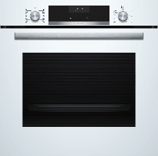 Духовой шкаф Электрический Bosch HBG537NW0R белый, встраиваемый