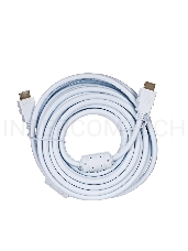 Кабель HDMI 19M/M ver 2.0, 10М, 2 фильтра, белый  Aopen <ACG711DW-10M>