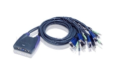 Переключатель электронный ATEN PETITE 4 PORT USB KVM SWITCH W/2.5M W/1.