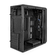 Корпус Miditower ExeGate XP-332UC (ATX, без БП, 2*USB3.0+1*TypeC, аудио, черный)