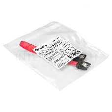 Кабель SATA ExeGate EX-CC-SATA-DATA-0.3L (7pin/7pin, металлические защелки, 0,3м)