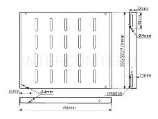 Полка стационарная Lanmaster TWT-RACK2-S4-6/80 нагр.:80кг. 19 350мм серый (упак.:1шт)