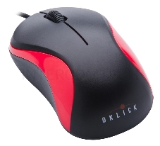 Мышь Oklick 115S for Notebooks Black/Red Optical 1000DPI USB