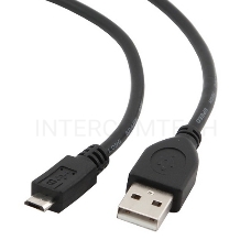 Кабель USB 2.0 Pro Cablexpert CCP-mUSB2-AMBM-1M, AM/microBM 5P, 1м, экран, черный, пакет