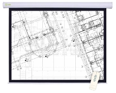 Экран Cactus 180x180см Motoscreen CS-PSM-180x180 1:1 настенно-потолочный рулонный белый (моторизованный привод)