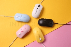 Мышь проводная Dareu LM121 Yellow (желтый), DPI 800/1600/2400/6400, подсветка RGB, размер 116x35x60мм, 1,8м