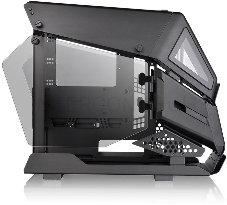 Корпус без блока питания Thermaltake AH T200/Black/Win/SPCC/5mm Tempered Glass*2