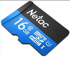 Флеш карта microSDHC 16GB Netac P500 <NT02P500STN-016G-S>  (без SD адаптера) 80MB/s