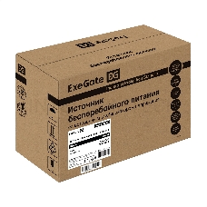 ИБП ExeGate Power Smart ULB-500.LCD.AVR.2SH <500VA/300W, LCD, AVR, 2*Schuko, металлический корпус, Black>