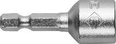 Головка ЗУБР МАСТЕР 26392-13-02  магнитная Cr-V E 1/4'' 13х45мм 2шт