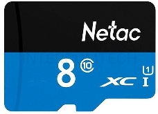 Флеш карта microSDHC 8GB Netac P500 <NT02P500STN-008G-S>  (без SD адаптера) 80MB/s
