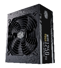 Блок питания Power Supply Cooler Master MWE Gold V2 (model name: MPE-C501-AFCAG), 1250W, ATX, 140mm, 24+4pin, 12xSATA, 8xPCI-E(6+2), APFC, 80+ Gold, w/UK Cable, Full Modular, OEM Version