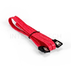 Кабель SATA ExeGate EX-CC-SATA-DATA-0.8L (7pin/7pin, металлические защелки, 0,8м)