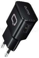 Сетевое зарядное устройство Qumo Energy (Charger 001), 1 USB, 1A, черный