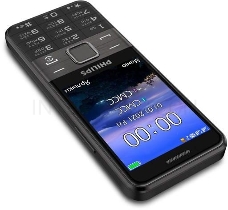 Мобильный телефон Philips E590 Xenium 64Mb черный моноблок 2Sim 3.2 240x320 2Mpix GSM900/1800 GSM1900 MP3 microSD