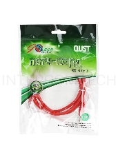 Патчкорд литой Aopen/Qust UTP кат.5е 1,5м красный