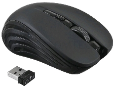 Мышь Oklick 545MW черный/черный оптическая (1600dpi) беспроводная USB (4but)