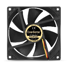 Вентилятор ExeGate ExtraPower EP09225S3P, 92x92x25 мм, подшипник скольжения, 3pin, 2200RPM, 24dBA