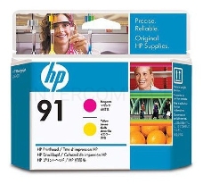 Картридж струйный HP №91 C9461A пурпурный/желтый печатающая головка для HP DJ Z6100