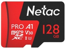 Флеш карта MicroSD card Netac P500 Extreme Pro 128GB, retail version w/SD adapter