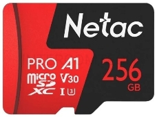 Флеш Карта MicroSD card Netac P500 Extreme Pro 256GB, retail version w/SD adapter